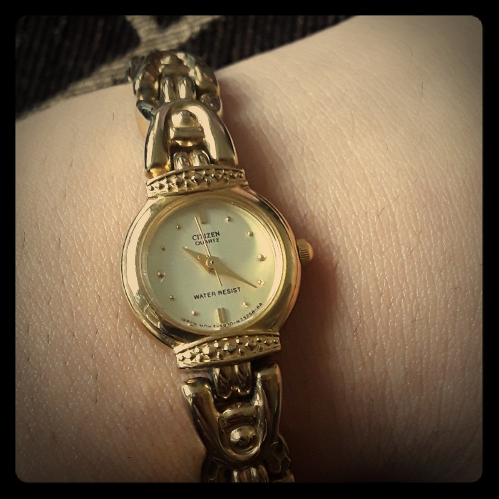 24k gold citizen watch